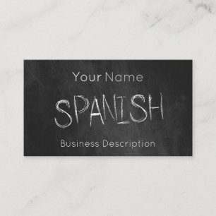 Schulfach-Visitenkarte Visitenkarte