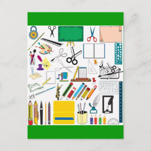 Schulfächer3 Postkarte