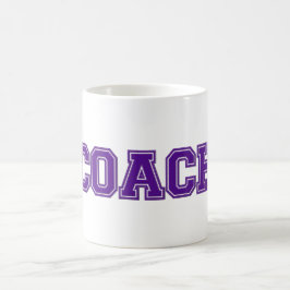 Schulfarben COACH-Tasse, Lila-weiß Kaffeetasse