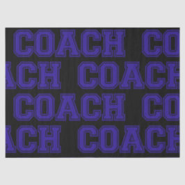 Schulfarben COACH Varsity Letters-Blue-Black Seidenpapier