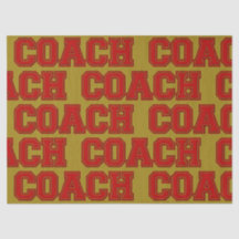 Schulfarben COACH Varsity Letters Red and Gold