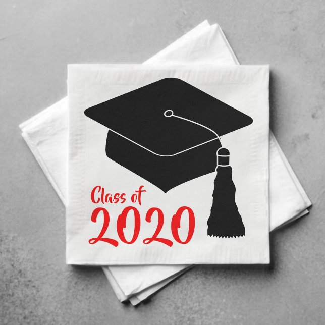 Schulfarben Rotes Jahr Serviette (Von Creator hochgeladen)