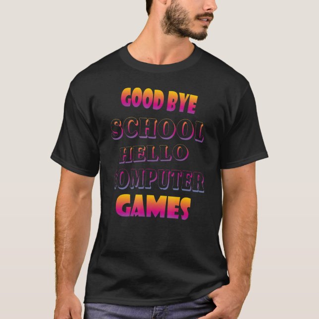 SchulGamer-Computerspiele T-Shirt (Vorderseite)