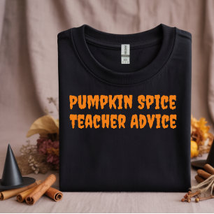 Schulhalloween Spaß Lehrer Ratgeber Typografie T-Shirt