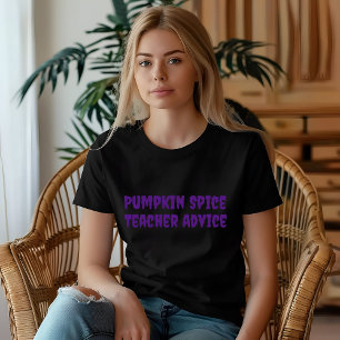 Schulhalloween Spaß Lehrer Ratgeber Typografie T-Shirt