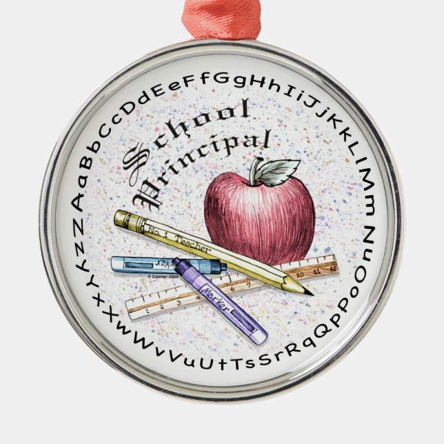 Schulhauptstadt Runde Ornament (Vorne)