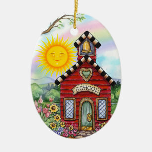Schulhaus - SRF Keramik Ornament