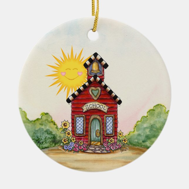 Schulhaus - SRF Keramikornament (Vorne)