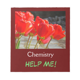 Schulhefte Chemie Hilf mir! Tulpen Notizblock