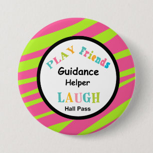 Schulhelfer-Hall-Durchlauf-Knopf Button