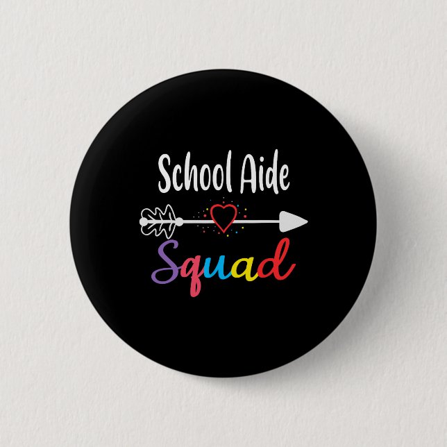 Schulhilfe für Squad Spaß Ck für Schullehrer Button (Vorderseite)