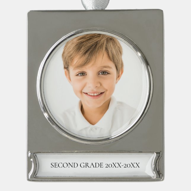 Schuljahr Foto Ornament (Vorderseite)