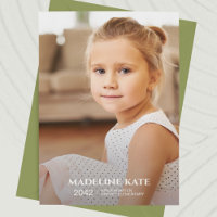 Schuljahrskarte Foto Keepake Card