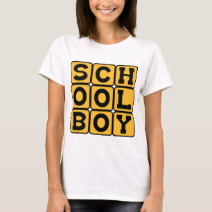 Schuljunge, männliche Studentin T-Shirt