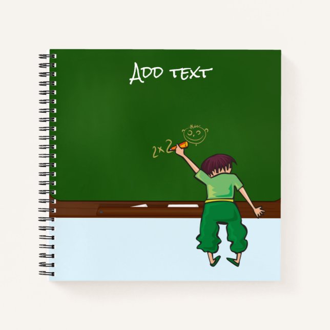 Schulkids-Chalkboard Notizbuch (Vorderseite)
