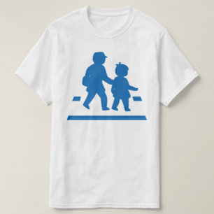 Schulkinder überqueren >> Japanisches Verkehrszeic T-Shirt