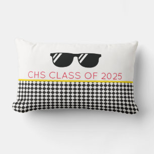 Schulklasse 2025 Grad Colors Sonnenbrille Spaß Lendenkissen