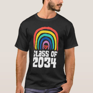 Schulklasse 2034 wächst mit Schullehrerin T-Shirt