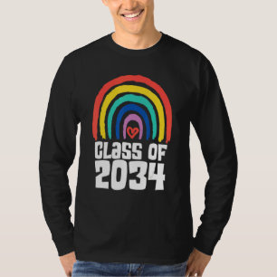 Schulklasse 2034 wächst mit Schullehrerin T-Shirt