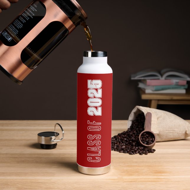Schulklasse Rot und Weiß Trinkflasche (Kaffee)