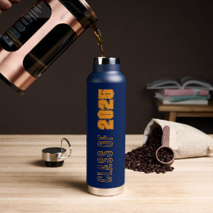 Schulklassen für Navy Blue und Orange Trinkflasche