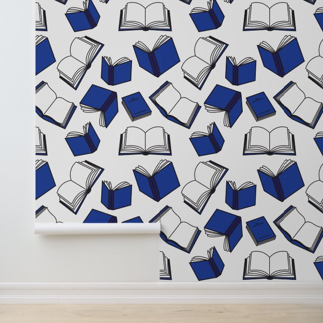 Schulklassenzimmer Blue Books Muster Tapete (Anwendung)