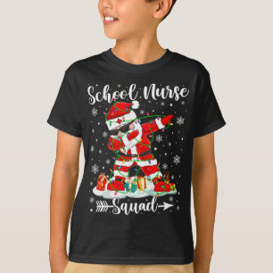 Schulkrankenkollekad Niedlich Nurse Weihnachtsfeie T-Shirt