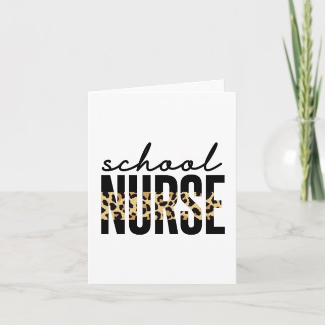Schulkrankenpfleger | School Nurse RN Wertgeschenk Karte (Vorderseite)