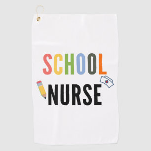 Schulkrankenpflegerin Golfhandtuch