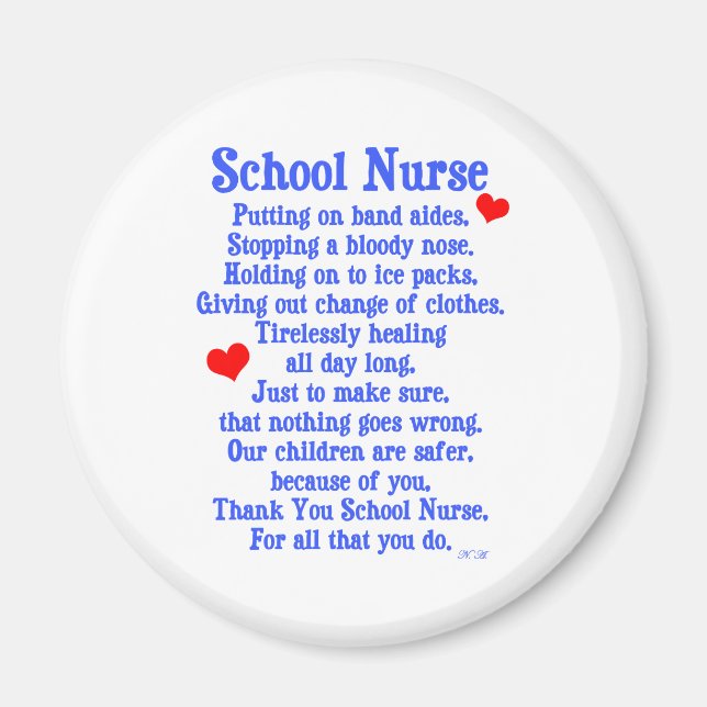Schulkrankenpflegerin Magnet (Vorne)
