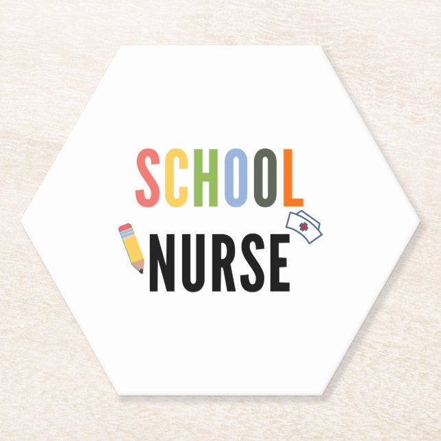 Schulkrankenpflegerin Untersetzer (Vorderseite)