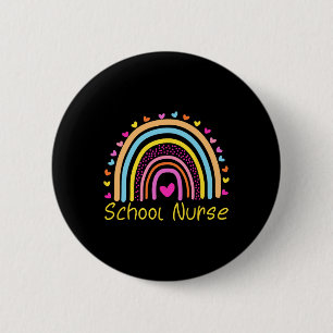Schulkrankenschwester Boho Rainbow Nurday Ck zur S Button