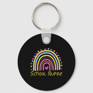 Schulkrankenschwester Boho Regenbogen Krankenschwe Schlüsselanhänger