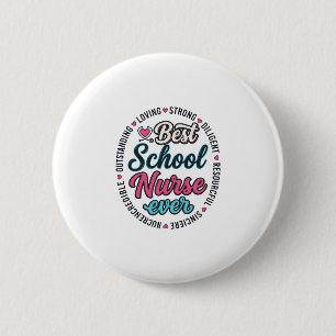 Schulkrankenschwester Ever Vintage Engraving Shirt Button