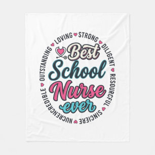 Schulkrankenschwester Ever Vintage Engraving Shirt Fleecedecke