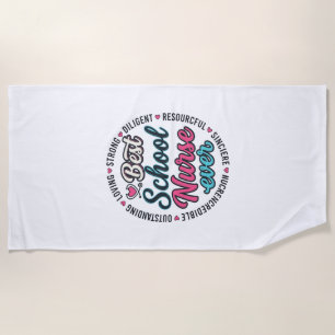 Schulkrankenschwester Ever Vintage Engraving Shirt Strandtuch