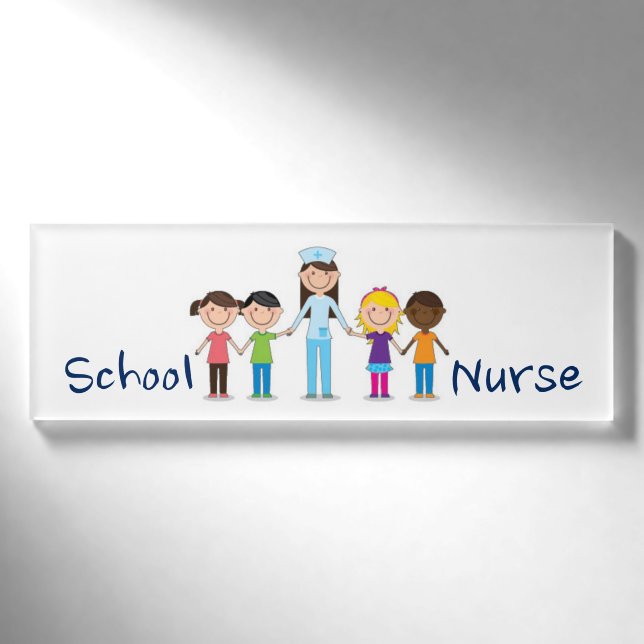 Schulkrankenschwester-Namensschild Namenschild (Vorderseite)