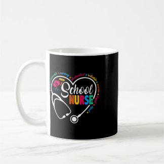 Schulkrankenschwester Vintage Love Heart Nurse Lif Kaffeetasse