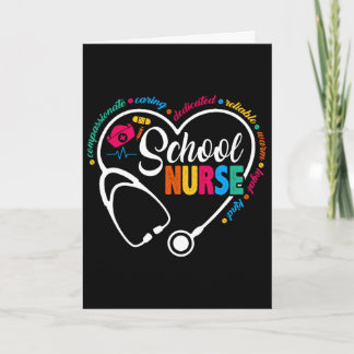 Schulkrankenschwester Vintage Love Herz Krankensch Karte