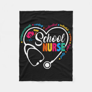 Schulkrankenversorgung Vintage Liebe Herzkrankheit Fleecedecke
