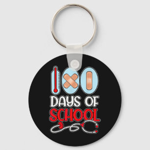 Schulkur 100 Tage Schulzeit Liebe Stethoscope N Schlüsselanhänger