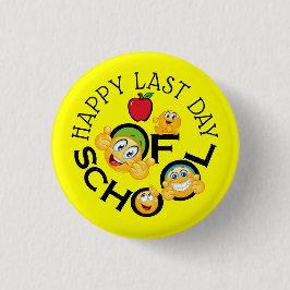 Schullehrer - Happy-Last-Day-Button Button