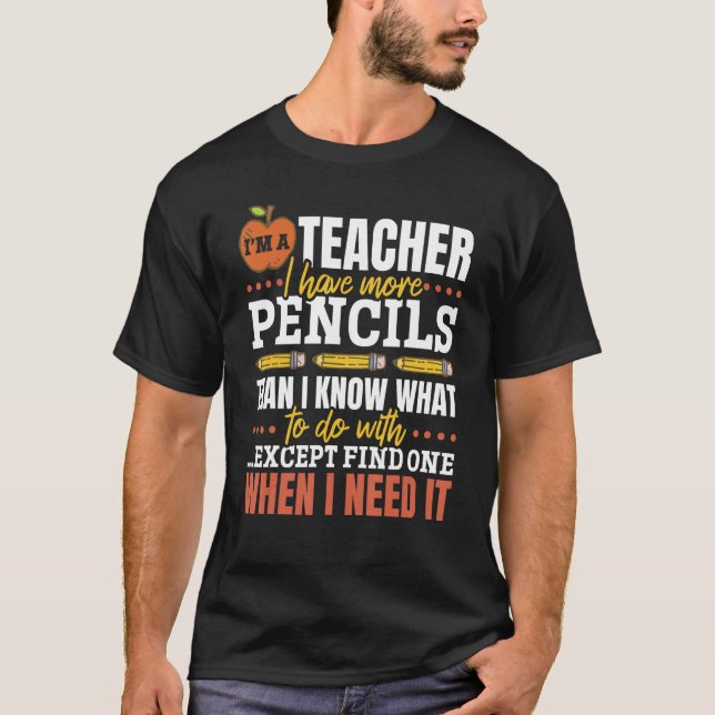 Schullehrer Ich bin Lehrerin T-Shirt (Vorderseite)