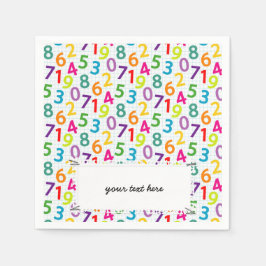 Schullehrer Muster farbenfroh Serviette