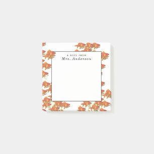 Schullehrer Post-it Klebezettel