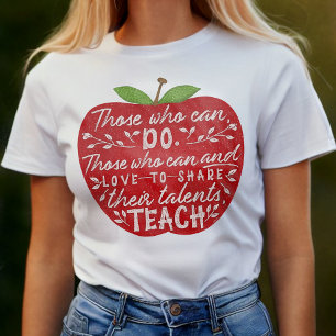 Schullehrer roter Appell Diejenigen, die Kurse bei T-Shirt