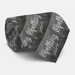 Schullehrer schreiben Blackboard Chalk Necktie Krawatte