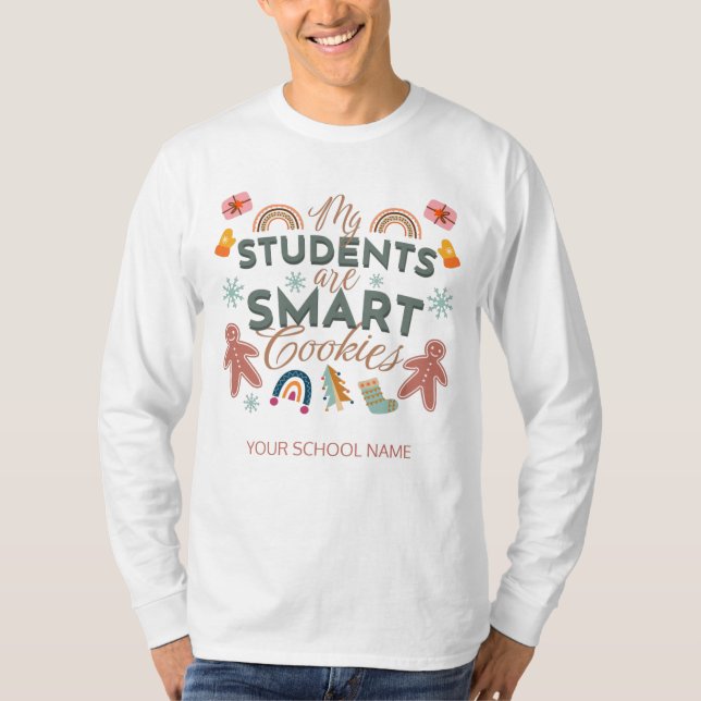 Schullehrer Smart Cookies Gag T-Shirt (Vorderseite)