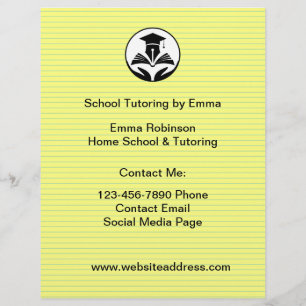 Schullehrer Tutoring Service Budget Flyer
