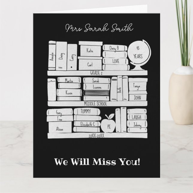 Schullehrerbuch Karte (Vorderseite)